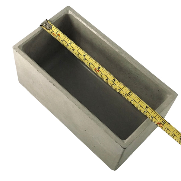 Rectangular Succulent Plant Pots Planters Flowerpot Grey Handmade Luxdecor6