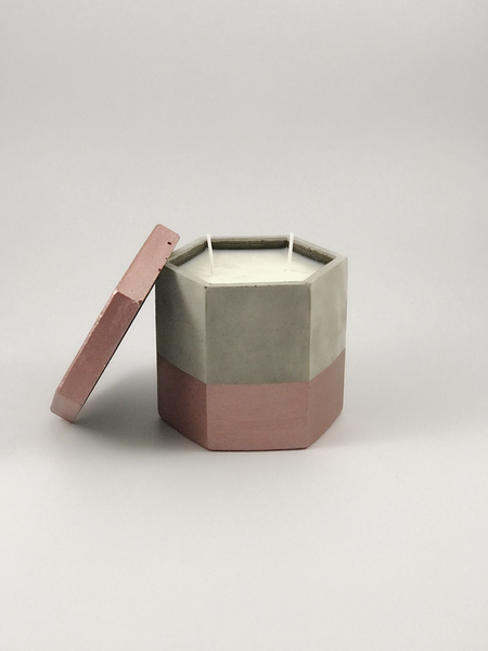 50hrs Large Rose Gold Highly Scented Soy Wax Candles