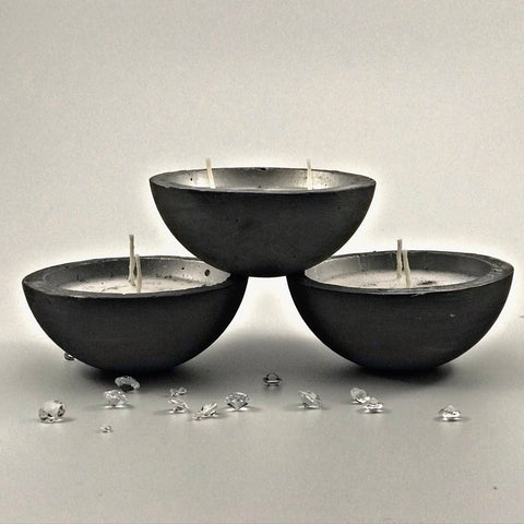 Scented Candles Silver Grey Handmade Luxdecor6