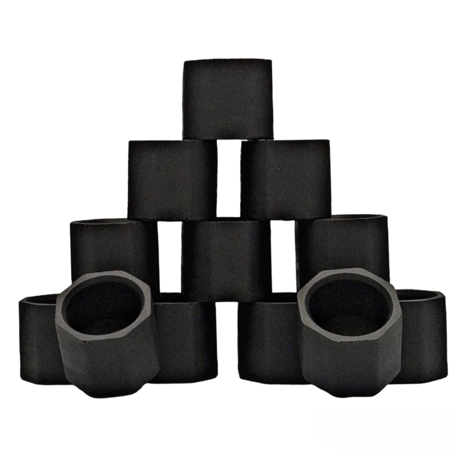 Wholesale Handmade Empty Vessels for Mini Candles Making Black | Luxdecor6