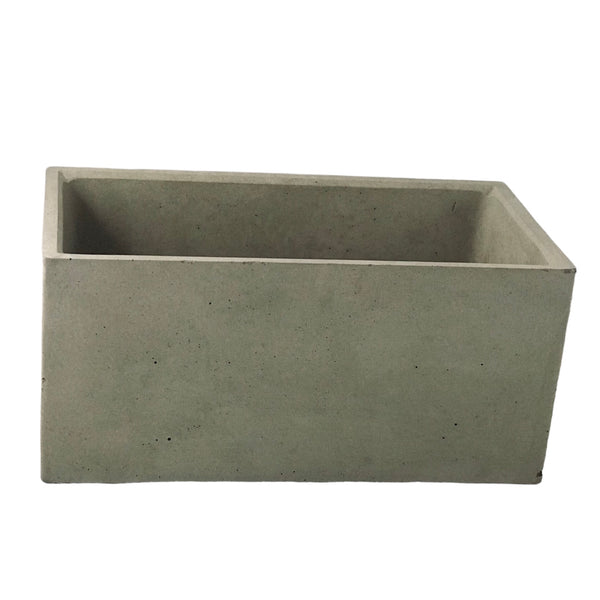 Rectangular Succulent Plant Pots Planters Flowerpot Grey Handmade Luxdecor6