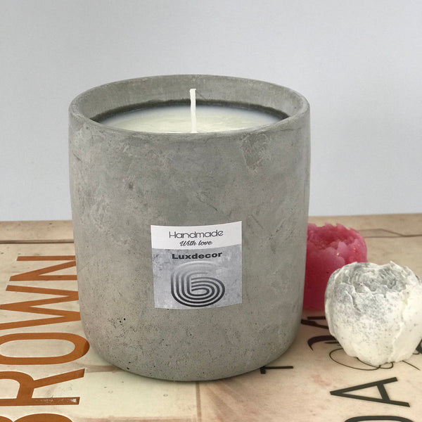 40hrs Large Handmade Citronella Garden Candles with Lids | Luxdecor6