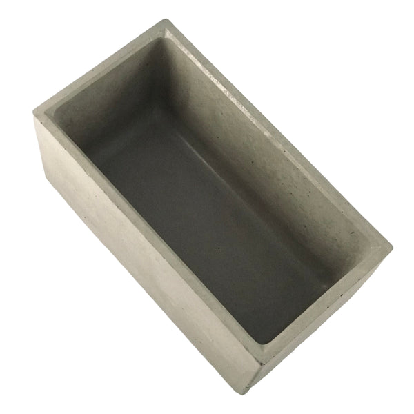 Rectangular Succulent Plant Pots Planters Flowerpot Grey Handmade Luxdecor6