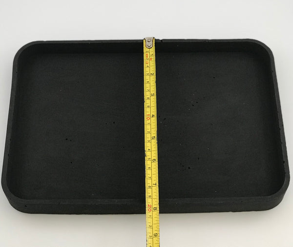 Black Large Decorative Concrete Vanity Tray Dish UK Free PnP