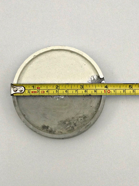 4pcs Set Round Grey White Silver Concrete Non-Scratch Coasters