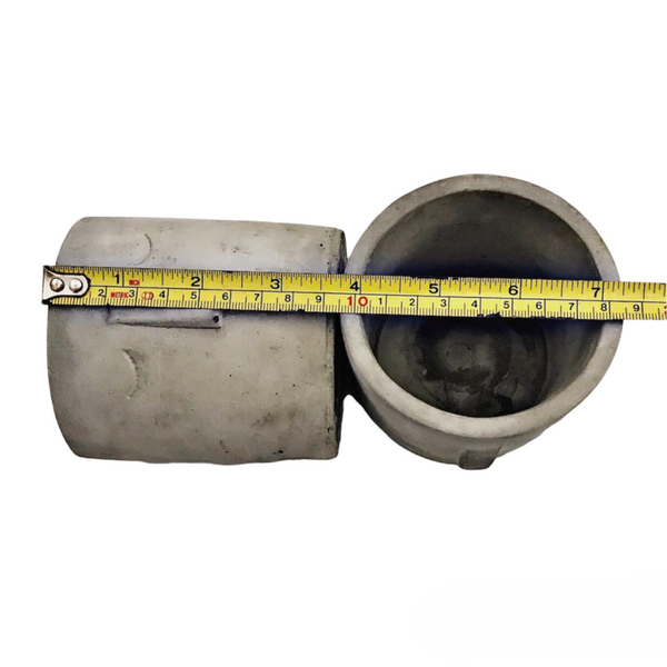 30cl Handmade Empty Candle Jars Grey Nordic 10.5oz