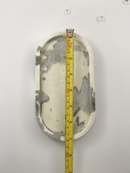 1pc Nordic Oval Geometric Marble Copper Concrete Tray UK Free PnP