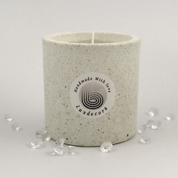Scented Candles Large 40 Hours White Grained Soy Candle Handmade Luxdecor6