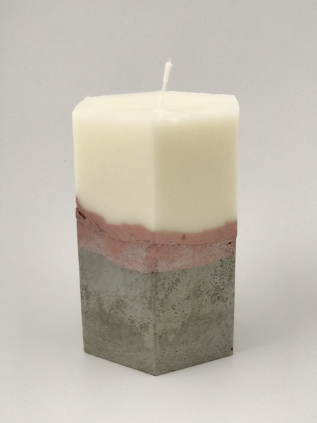 Scented Pillar Candles Rose Gold Handmade Luxdecor6
