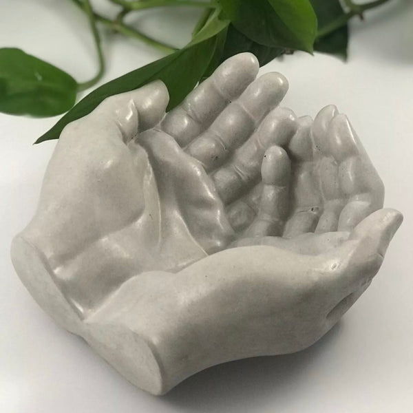 Healing Hand Vanity Trays Trinket Dish Side Table Tray Handmade | Luxdecor6
