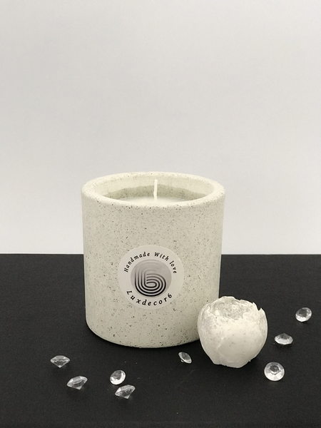 Scented Candles Large 40 Hours White Grained Soy Candle Handmade Luxdecor6