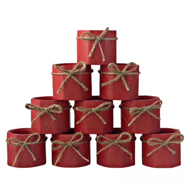 Wholesale Red Empty Candle Jars for Making Candles Bulk Handmade Luxdecor6