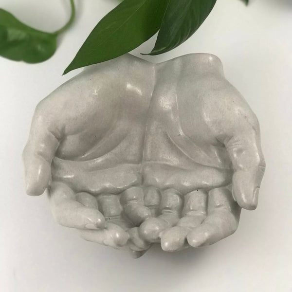 Healing Hand Vanity Trays Trinket Dish Side Table Tray Handmade | Luxdecor6