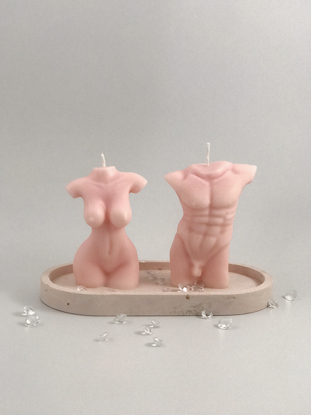 Scented Candles Pink Gift Set Handmade Luxdecor6