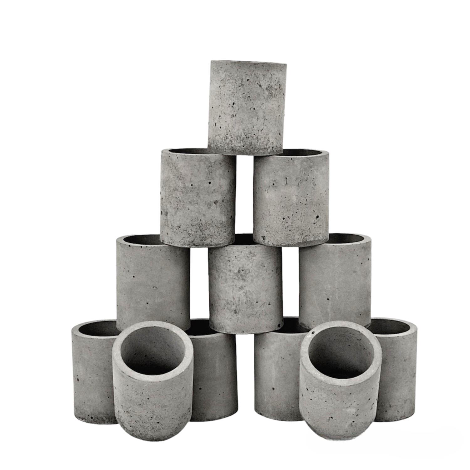 Wholesale Handmade Empty Vessels for Mini Candle Making Grey | Luxdecor6