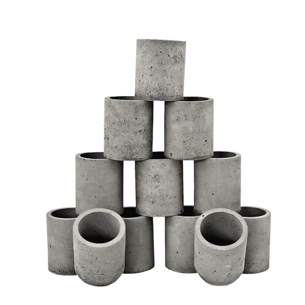 Wholesale Handmade Empty Vessels for Mini Candle Making Grey | Luxdecor6