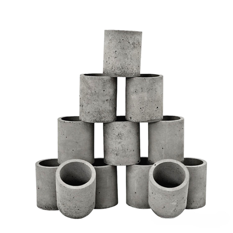 Wholesale Handmade Empty Vessels for Mini Candle Making Grey | Luxdecor6