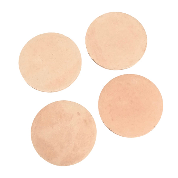 5Pcs Drink Coasters with Holder Pink Round Gift Set Handmade Luxdecor6