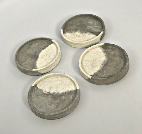 4 Grey Coasters Table Mats Free UK Delivery Handmade Luxdecor6