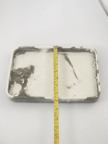 1pc Nordic Geometric Marble Grey white Concrete vanity Tray UK Free PnP