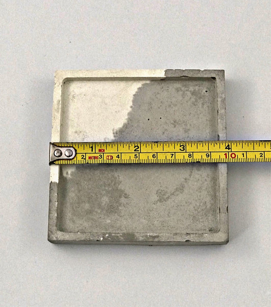 4pcs set Nordic Square Geometric Grey and White Concrete Coasters UK Free PnP