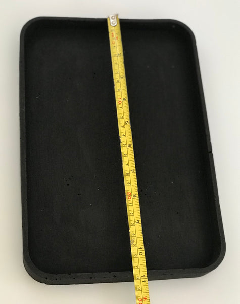 Black Large Decorative Concrete Vanity Tray Dish UK Free PnP