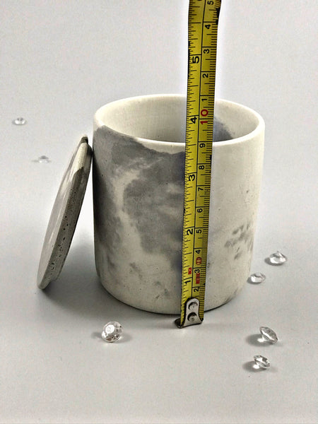 40 hrs Large White Marble Summer highly Scented Soy Wax Candles