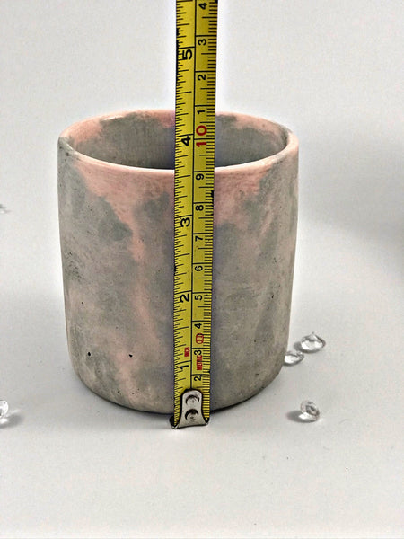 40hrs Large Pastel Marble Highly Velvet Rose Scented Soy Wax Candles