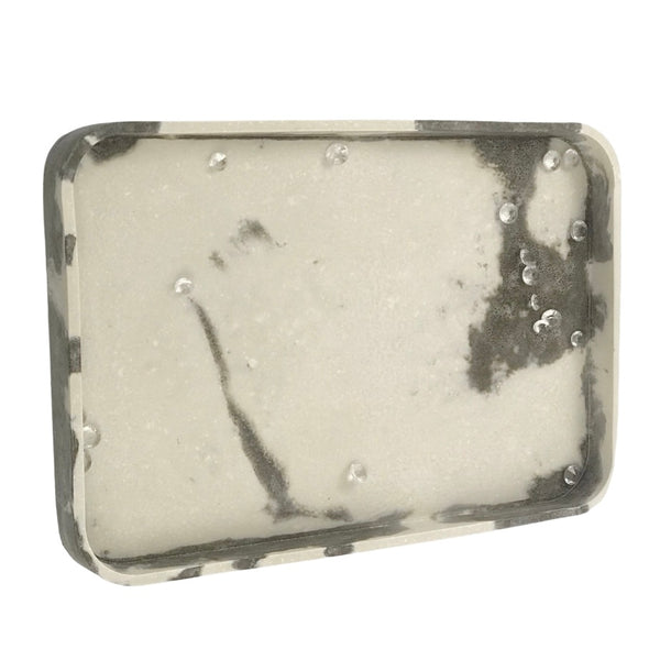 1pc Nordic Geometric Marble Grey white Concrete vanity Tray UK Free PnP