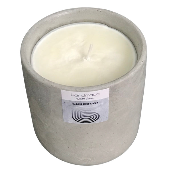 40hrs Large Handmade Citronella Garden Candles with Lids | Luxdecor6