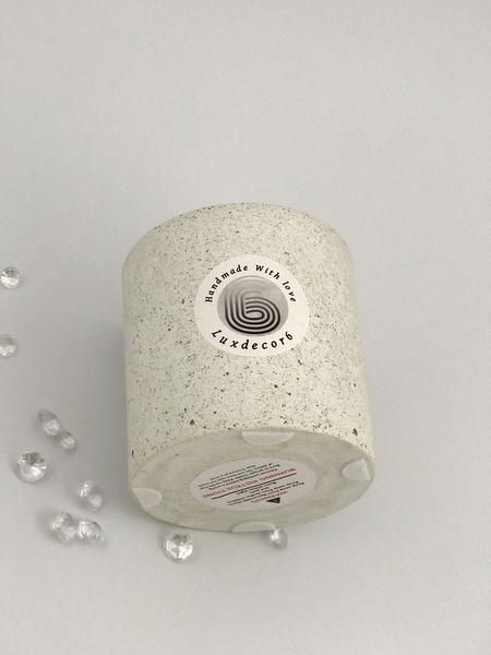 Scented Candles Large 40 Hours White Grained Soy Candle Handmade Luxdecor6