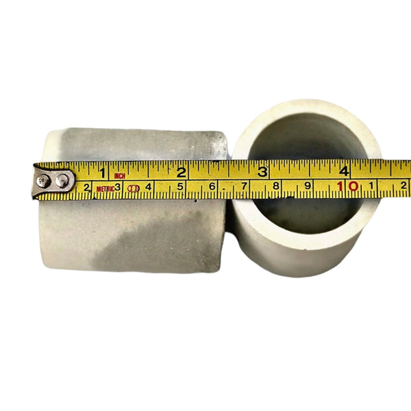 Wholesale Handmade Empty Vessels for Mini Candle Making Grey White Marble