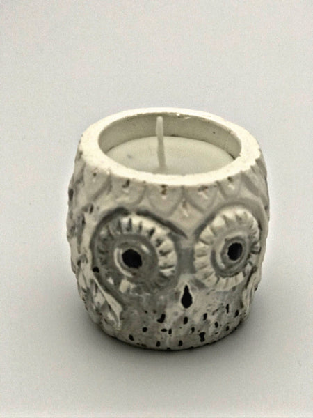 Scented Candles White Grey Marble Owl Handmade Luxdecor6