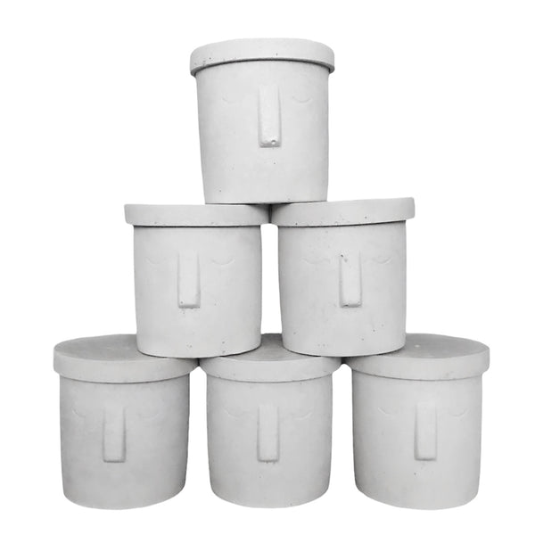 30cl Wholesale Handmade Empty Candle Jars Vessels Nordic White 10.5z | Luxdecor6