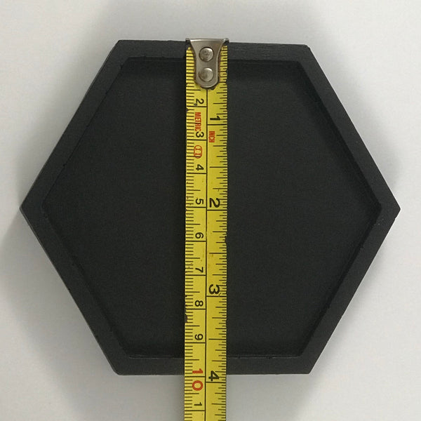 4 Pcs Set Hexagon Geometric Concrete Coasters Grey