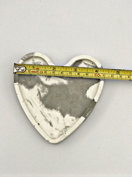 4pcs set Nordic Heart Geometric Grey and White Marble Concrete Coasters UK Free PnP