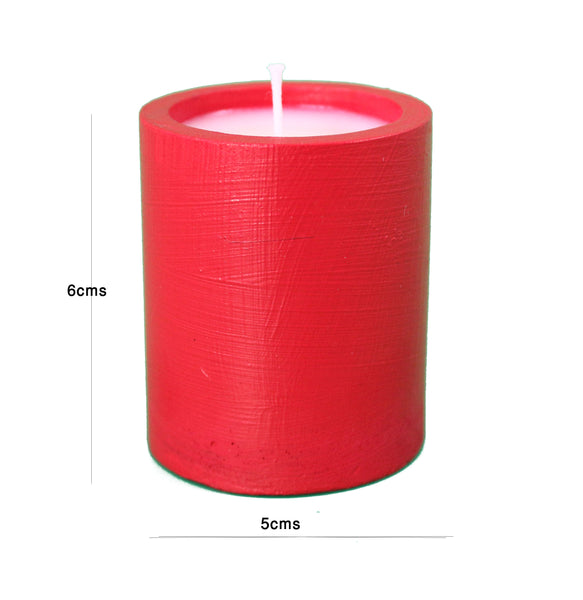 Scented Candles Christmas Spice Red 4pc Candle & Tray Gift Set Luxdecor6