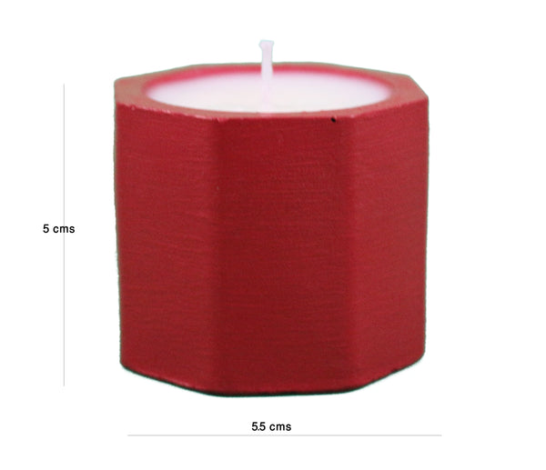 10 pcs Scented Candles Christmas Spice Red 12 Hrs Burn Soy Wax